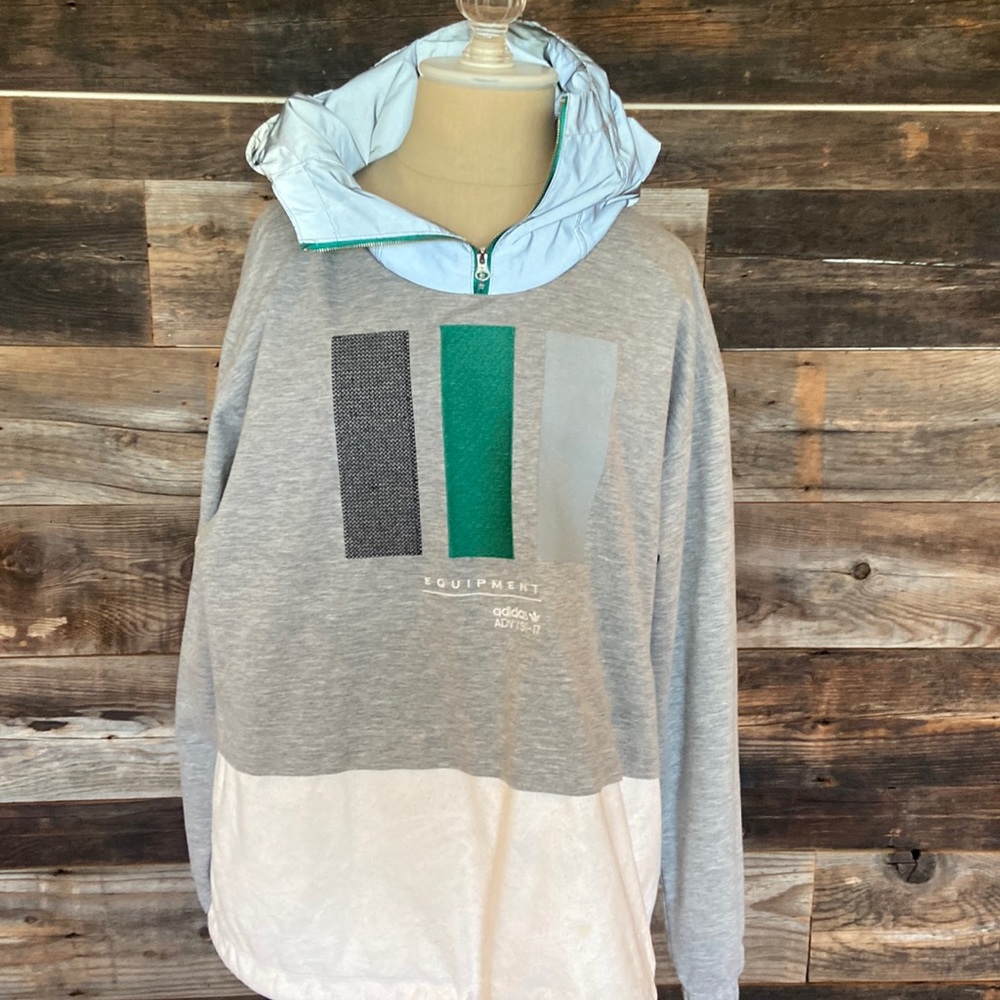 Adidas Pullover Hooded Jacket - Water Resistant